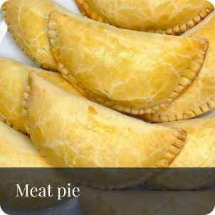 Savory meat pie with flaky pastry crust