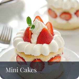Elegant mini cake with decorative details